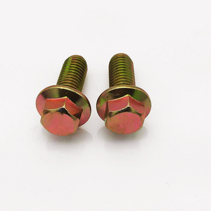 <span class=keywords><strong>Perno</strong></span> de Brida DIN 6921, Grado 4.8/8.8, Acero al Carbono, Cabeza Hexagonal Metálica, <span class=keywords><strong>Perno</strong></span> de Brida Métrico, Cabeza Hexagonal, Pernos con Recubrimiento de Zinc Amarillo - Product Image 1
