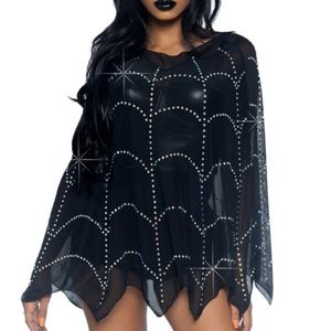 Capa de Disfraz de Araña de Halloween de Estilo Nuevo y Popular, Capa Grande de Tela de Araña para Fiestas - Product Image 1