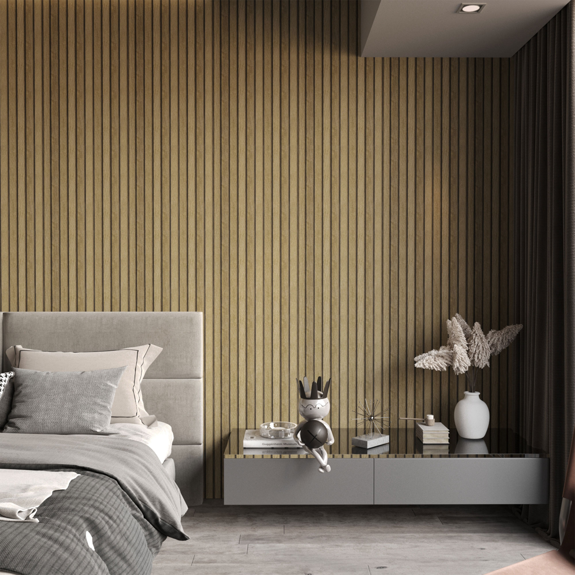 Jeedeson Yellow-Wooden Self Adhesive Interior Wall Room Waterproof Wall Paper Home Decoration Kids-Friendly