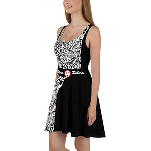 Vestido Vintage IMPOSSIBLE Estilo Skater con Logotipo Personalizado, Apliques Florales, Volantes, Diseño Sólido y Floral, Tallas XS-3XL, Hecho de Spandex - Product Image 2