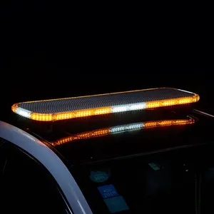 センケンファクトリーOEMODM新しいLEDレンズ48インチ琥珀色のLED警告ライトバー緊急警告デジタルコントローラー付きダイレクトライトバー