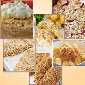Pan rallado Panko sencillo, amarillo y blanco, para rebozar, freír, hornear, <span class=keywords><strong>pasta</strong></span> horneada y asar. - Product Image 1