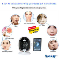 Analyseur de peau de formation en ligne Ce scanner de testeur facial Analizador De Piel Magic Face Mirror Diagnostics Machine d'analyse de la peau