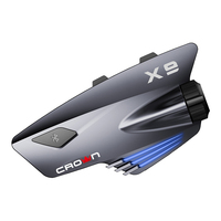 Casque de moto sans fil C900 HiFi BT 5.1 avec suppression du bruit, interphone et radio FM