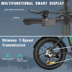 BK6S 500W vélo électrique pliant 48V 20 pouces vélo électrique pliable vélo électrique pas cher adulte batterie au lithium scooter électrique