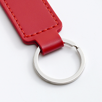 Porte-clés en cuir vierge personnalisé Porte-clés Cadeaux Porte-clés voiture Logo en métal Porte-clés Vente en gros