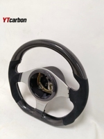 Volante de Fibra de Carbono Real Personalizado Estilo Racing YTcarbon para Lancer EVO EVO8 EVO9