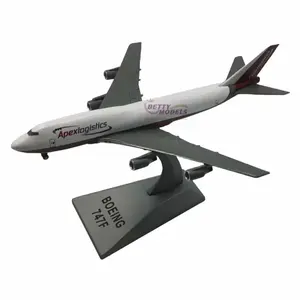 Quality Guarantee alloy diecast B747 airplane scale model gift with custom paint and logo