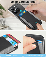 Funda Magnética para iPhone 14, Funda Magnética de Cuero PU para Apple 13 Pro con Ranuras para Tarjetas, Tela Elástica, Imán Fuerte, Portátil