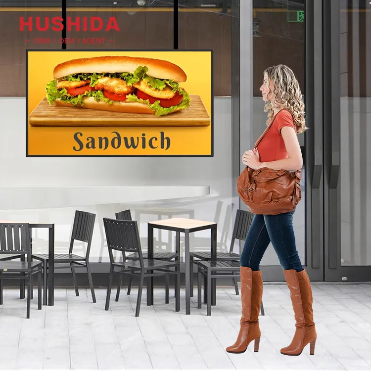 Hushida商用超高輝度液晶ウィンドウテレビ薄型ディスプレイスクリーンモニター