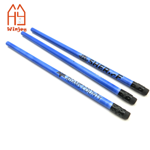 Crayon thermosensible changeant de couleur, crayon <span class=keywords><strong>bleu</strong></span> personnalisé avec gomme, cadeau promotionnel pour le bureau et l'école - Product Image 1