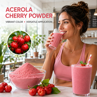Complément alimentaire Longbio, extrait de cerise d'acérola en poudre, vitamine C, extraits de cerise d'acérola en poudre