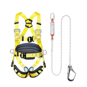 เข็มขัดนิรภัยแบบห้าจุด ทำจากโพลีเอสเตอร์ สำหรับงานก่อสร้างภายนอกอาคาร ทำความสะอาดผนังภายนอก งานบนที่สูง ป้องกันการตก - Product Image 6