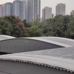 Abri de garage électrique pliable moderne en acier galvanisé et PVC, résistant aux intempéries, sur mesure, pour stationnement de véhicules - Product Image 1