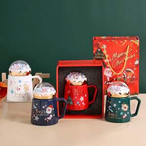 Idées de cadeaux de Noël en gros 2026, cadeaux de décoration, tasse à café en céramique pour femmes et enfants - Product Image 6