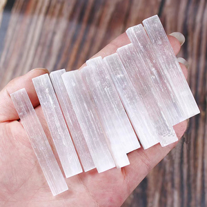 Bastoncini di Selenite bianca naturale bacchette Energy Reiki <span class=keywords><strong>cristalli</strong></span> grezzi striscia di Selenite di pietra grezza - Product Image 2
