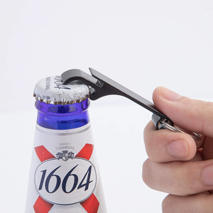 Porte-clés personnalisé en aluminium plat et portable, ouvre-bouteille <span class=keywords><strong>pour</strong></span> bouteille de bière - Product Image 3