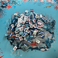 Ensemble complet de tuiles de Mahjong, 160 pièces, en acrylique, faciles à lire, style américain, avec jokers, fleurs, vents, tuiles de rechange pour adultes
