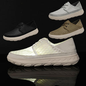 Baskets décontractées en cuir véritable et maille respirante pour homme, double usage hiver/printemps/automne/été, fabriquées à la main, chaudes et confortables - Product Image 2