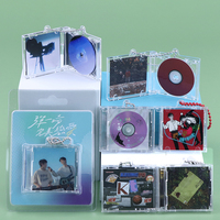 YUZMEI Mini CD porte-clés NFC disque vierge Album de musique porte-clés blanc NFC CD étui pendentif pour porte-clés décorations
