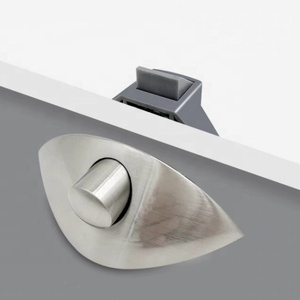 Loquet de meuble moderne demi-lune pour camping-car, en alliage de zinc chromé et nylon, pour la sécurité des portes de camping-cars, motorhomes et remorques - Product Image 2