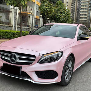 1.52x18m autocollants d'emballage de véhicule en PVC à libération d'air, métal léger électrique, rose cerise, feuille de vinyle brillant, Film d'emballage de voiture - Product Image 6