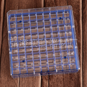 Hongbolai Cryogenic Tube <b>Box</b> 81-Compartment High Transparency With <b>Lettering</b> For -196C Storage - Product Image 1