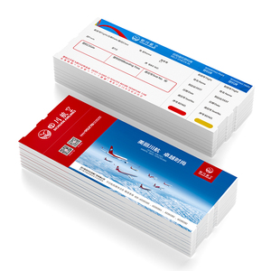 Boleto de embarque personalizado de 82*203mm, precio de fábrica, impresión offset, papel térmico de alta calidad, billete de avión - Product Image 5