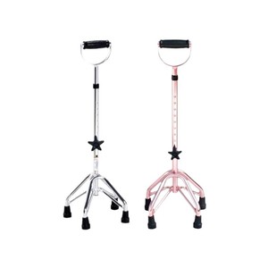 Aluminum Alloy Four Legged <b>Cane</b> Height Adjustable U Shape Handle Elderly Walking Aid Equipment - Product Image 2