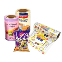 Emballage de sachets thermoscellables de qualité alimentaire, laminage de film plastique métallisé, rouleaux de film imprimés sur mesure, sacs en film