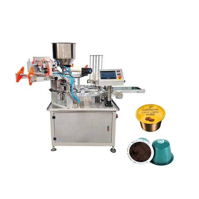 Manufacturer Automatic Rotary Aluminium k Cup Pod Nespresso Coffee Capsule K-cup Filling Sealing Machine