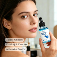 Sérum facial anti-âge 1%GHK-Cu 30ml Glycérine liquide Vitamine C Acide hyaluronique Hydratant Anti-rides Raffermissant Nourrissant pour la peau