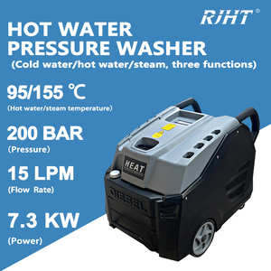 Nettoyeur haute pression à eau chaude RJHT-2015 200 bars pour l'élimination des pollutions par huiles lourdes et la stérilisation agricole, débit élevé 15 LPM - Product Image 1