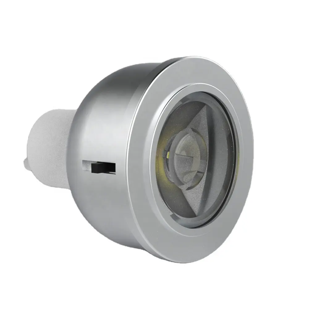 Ampoule de projecteur LED en aluminium de qualité supérieure 6W 500lm CCT avec interrupteur 3000K 4000K 5000K 3CCT réglable GU10 MR16 CCT change