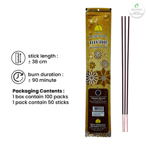 Bâtonnets d'encens mystiques indiens rouges Bathi, encens oriental divin avec un mélange de résine sacrée pour l'élévation spirituelle - Product Image 2