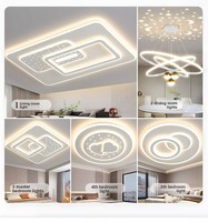 Lustre moderne en fer forgé et acrylique avec LED, design luxueux, luminaire de plafond adapté à la cuisine, au salon et à la chambre à coucher