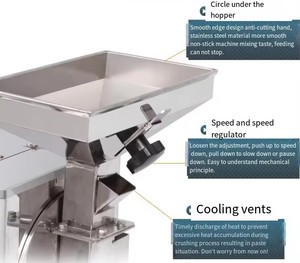 เครื่องบดแป้งถั่วเชิงพาณิชย์สำหรับบดอั<span class=keywords><strong>ลม</strong></span>อนด์ วอลนัท ถั่วลิสง กำลังการผลิต 10-40 กก./ชม. ใช้ไฟ 110V/220V สำหรับร้านค้า ผลิตผงวอลนัท - Product Image 4