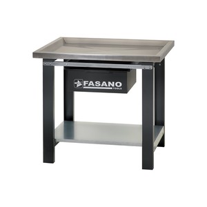 Fasano Tools Steel Workbench With <b>Drawer</b> And Shelf 130cm Width For <b>Workshop</b> Use - Product Image 1