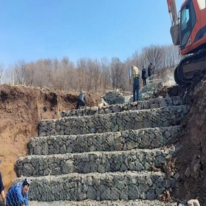 Materasso in rete gabbionica industriale fornito direttamente dalla fabbrica |   Sistema Flessibile di Muri di Contenimento Riempiti di Roccia per il Controllo delle Inondazioni - Product Image 6