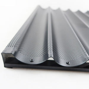 Moule à pain baguette poêle à baguette perforée antiadhésive 5 pains moule à pain pour la cuisson du pain français pour la maison boulanger plateau à baguette - Product Image 4