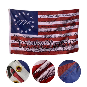 Drapeau en polyester 3x5 à sublimation personnalisée pour Flagnshow Bannières promotionnelles imprimées numériques avec logo 90x150cm pour drapeau personnalisé - Product Image 2
