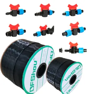 Agricultural 16Mm Lock Offtake Valve Drip Irrigation Tape Fittings Connectors For Drip Irrigation Tape