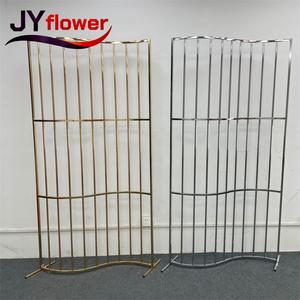 JY ขาตั้ง<span class=keywords><strong>ซุ้ม</strong></span>แต่งงานสีทองหรูหราฉากหลังทำจากสแตนเลสสำหรับงานวันเกิดของตกแต่งงานปาร์ตี้<span class=keywords><strong>เหล็ก</strong></span>ในงานแต่งงาน - Product Image 4