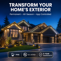 Lumières LED personnalisées à points lumineux, lumières de décoration de Noël, lumières changeantes de couleur, lumières permanentes, lumières de paysage de vacances, LED Pixel DC48V