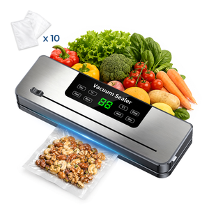 75kPa 120W 30cm Seal 4L/min Touch Screen Bag Cutter External Hose Wet Dry Household Food Vacuum Sealer Machine - Product Image 1