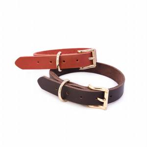 <span class=keywords><strong>Collar</strong></span> de Adiestramiento para Perros de Caza, de Cuero Sólido, Personalizable, al por Mayor, con Correa, Impermeable, para Pitbull, para Todas las Estaciones, Simple, con Remaches, Suave - Product Image 1