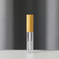 Botol Serum Bulu Mata Ramah Lingkungan 7ml 10ml Custom dengan Tabung Maskara Kosmetik Bambu Isi Ulang
