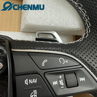 Volant de voiture en cuir personnalisé pour Audi A4 A5 A6 A7 C7 Q3 Q5 A3 S3 S8 R8 RS3 S6 S7, noir perforé, haute qualité, amélioré