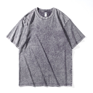 Breathable Casual Daily Wear Men's T-shirts Well Crafted Premium <b>White</b> acid washed T Shirt Classic Fabric vintage Mens <b>Tshirts</b> - Product Image 5