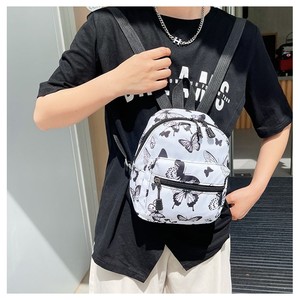 Mini sac à dos en nylon motif papillon zèbre personnalisé sac d'école quotidien mignon de <span class=keywords><strong>maternelle</strong></span> avec fermeture à glissière pour filles dames - Product Image 4